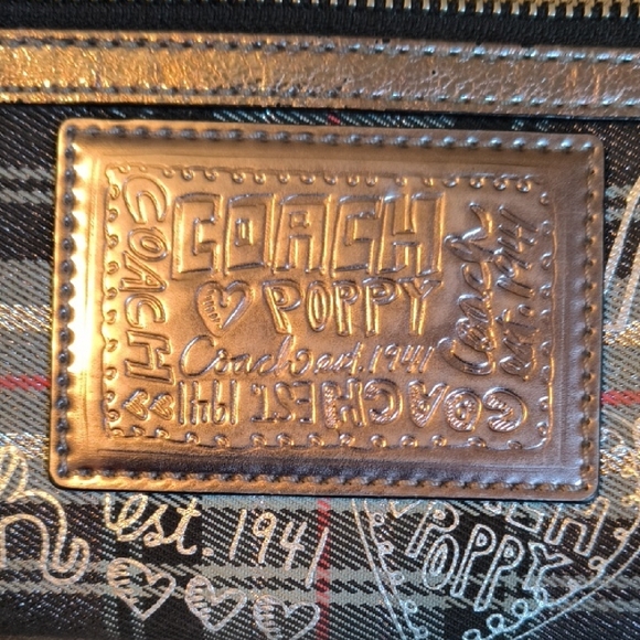 Coach Signature Plaid Wristlet - Black, Brown, Gray - Picture 2 of 6